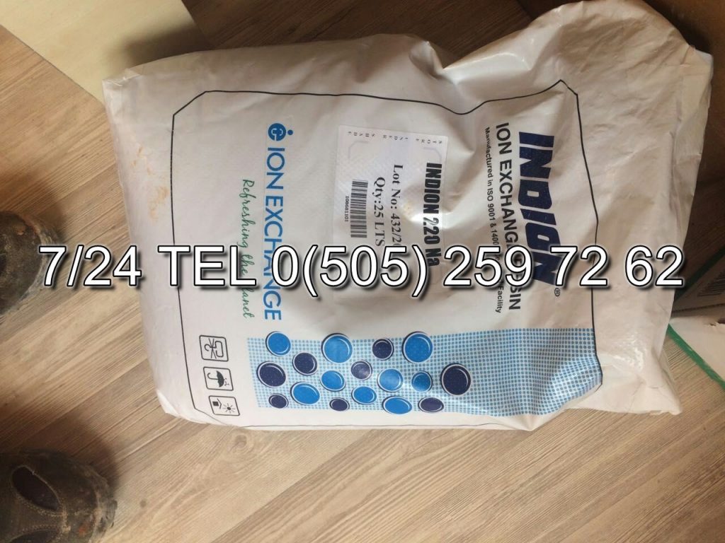 İndion İyon Değiştirici Reçine - Su Yumuşatma Cihazı Reçinesi