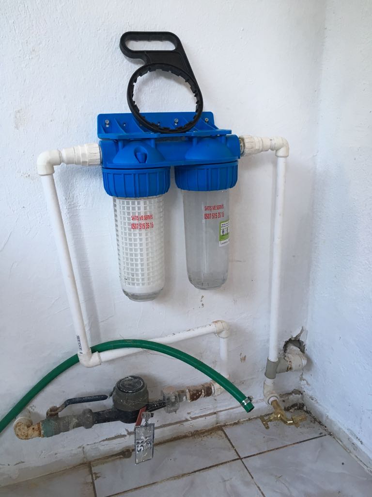 İkili Daire Girişi Kireç Kırıcı Ve Yıkanabilir Filtre